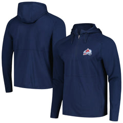 NHL Colorado Avalanche Antigua Spikes Raglan Quarter-Zip Hoodie