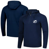 NHL Tampa Bay Lightning Antigua Spikes Raglan Quarter-Zip Hoodie