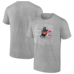 Heather Gray Elly De La Cruz Cincinnati Reds Cycle T-Shirt