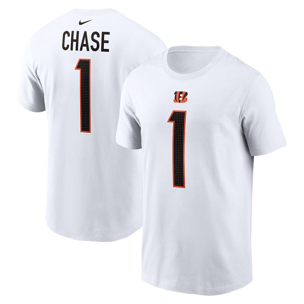 Ja'Marr Chase Player Name & Number T-Shirt - Cincinnati Bengals T-shirts
