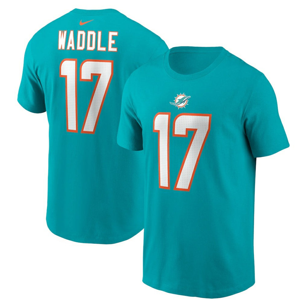 Jaylen Waddle Player Name & Number T-Shirt - Miami Dolphins T-shirts