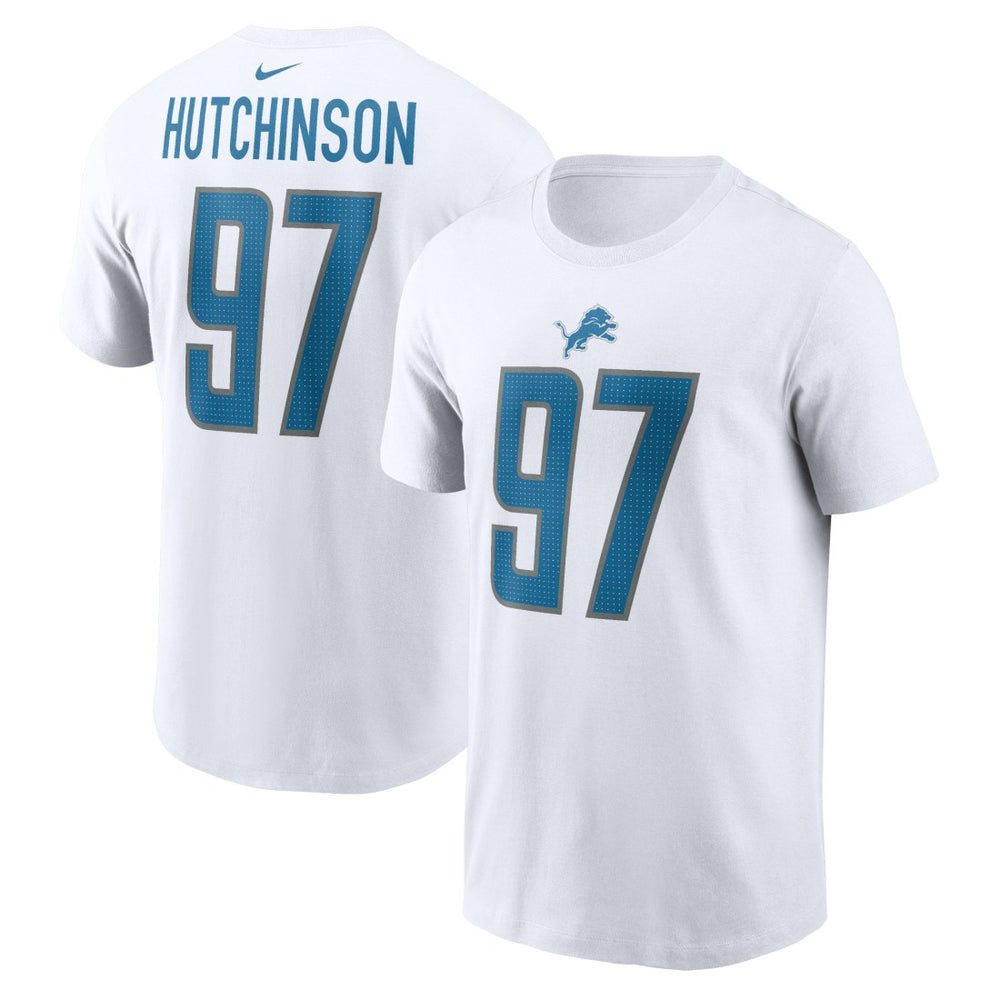 Aidan Hutchinson Player Name & Number T-Shirt - Detroit Lions T-shirts