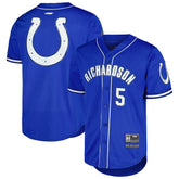 Anthony Richardson Pro Standard Mesh Baseball Button-Up T-Shirt - Indianapolis Colts T-shirts