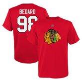 NHL Connor Bedard Chicago Blackhawks Preschool Authentic Stack Name & Number T-Shirt