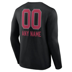 Personalized Name & Number Team Wordmark Long Sleeve T-Shirt - Arizona Cardinals T-shirts