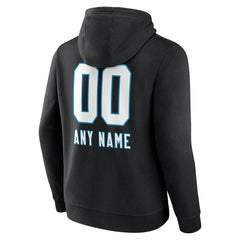 Personalized Name & Number Team Wordmark Pullover Hoodie - Carolina Panthers Hoodies