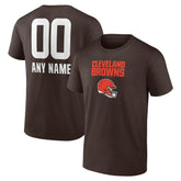 Personalized Name & Number Team Wordmark T-Shirt - Cleveland Browns T-shirts