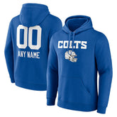 Personalized Name & Number Team Wordmark Pullover Hoodie - Indianapolis Colts Hoodies
