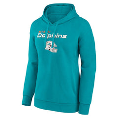 Women's Personalized Name & Number Team Wordmark Pullover Hoodie - Miami Dolphins Hoodies