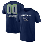Personalized Name & Number Team Wordmark T-Shirt - Seattle Seahawks T-shirts