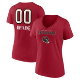 Women's Personalized Name & Number Team Wordmark V-Neck T-Shirt - Tampa Bay Buccaneers T-shirts