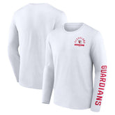 White Cleveland Guardians Fanatics Press Box Long Sleeve T-Shirt