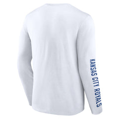 White Kansas City Royals Fanatics Press Box Long Sleeve T-Shirt