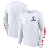 White Los Angeles Angels Fanatics Press Box Long Sleeve T-Shirt