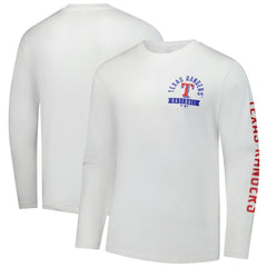 White Texas Rangers Fanatics Press Box Long Sleeve T-Shirt