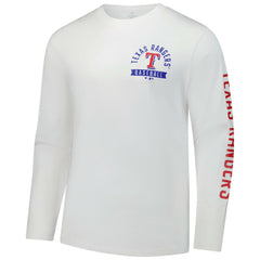 White Texas Rangers Fanatics Press Box Long Sleeve T-Shirt