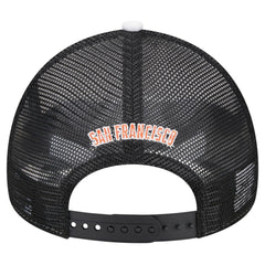 White/Black San Francisco Giants New Era Spring Training Circle Foam A-Frame 9FORTY Trucker Adjustable Hat