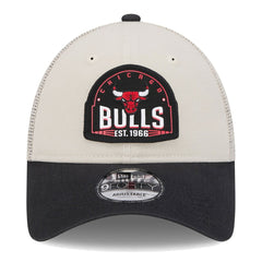 New Era Chicago Bulls Throwback Patch Trucker 9FORTY Adjustable Hat