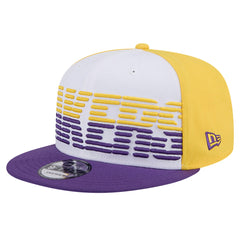 New Era Los Angeles Lakers Throwback Gradient Tech Font 9FIFTY Snapback Hat