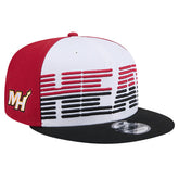 New Era Miami Heat Throwback Gradient Tech Font 9FIFTY Snapback Hat