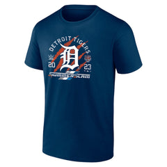 Navy Fanatics Detroit Tigers X 2023 SummerSlam T-Shirt