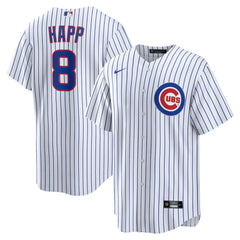 White Ian Happ Chicago Cubs Nike Home Replica Jersey