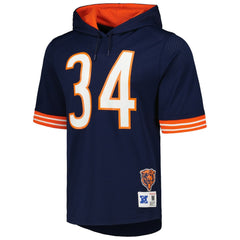 Walter Payton Retired Player Name & Number Mesh Hoodie T-Shirt - Chicago Bears Hoodies