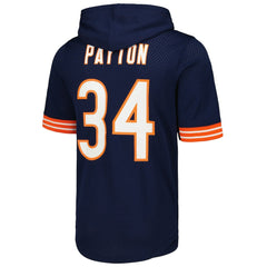 Walter Payton Retired Player Name & Number Mesh Hoodie T-Shirt - Chicago Bears Hoodies