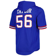 Lawrence Taylor Retired Player Name & Number Mesh Hoodie T-Shirt - New York Giants Hoodies