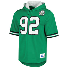 Reggie White Retired Player Name & Number Mesh Hoodie T-Shirt - Philadelphia Eagles Hoodies
