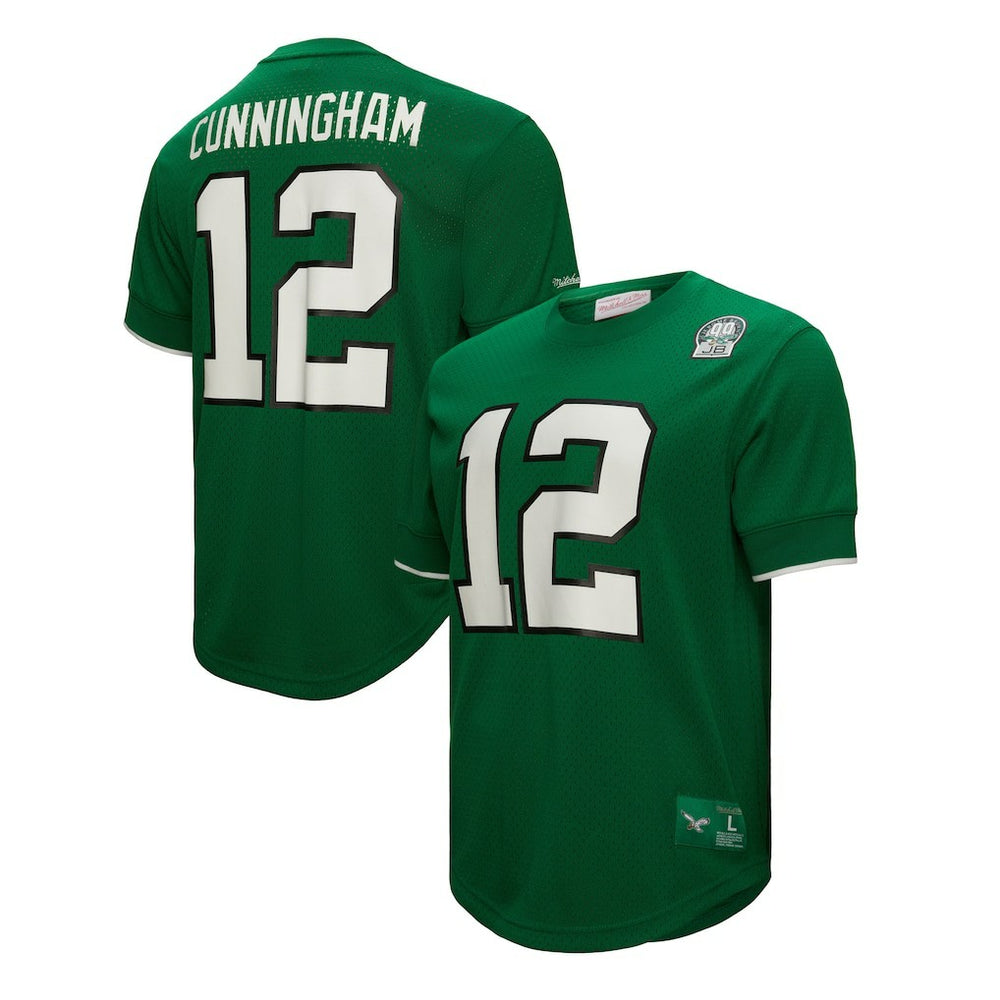 Randall Cunningham Retired Player Name & Number Mesh Top - Philadelphia Eagles Tops