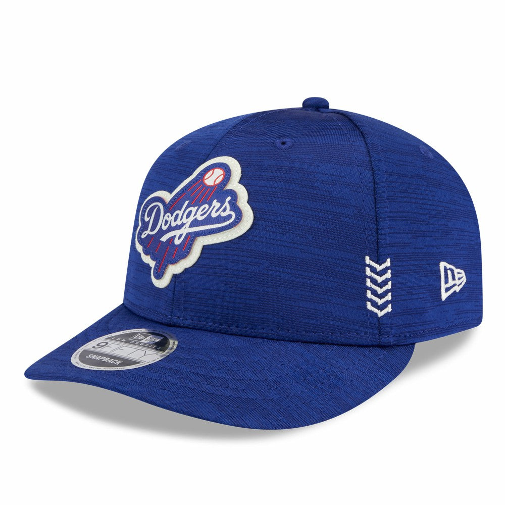 Royal Los Angeles Dodgers New Era 2024 Clubhouse Low Profile 9FIFTY Snapback Hat