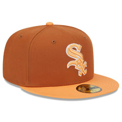 Brown/Orange Chicago White Sox New Era Spring Color Basic Two-Tone 59FIFTY Fitted Hat