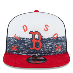 White/Red Boston Red Sox New Era Team Foam Front A-Frame Trucker 9FIFTY Snapback Hat