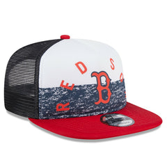 White/Red Boston Red Sox New Era Team Foam Front A-Frame Trucker 9FIFTY Snapback Hat