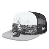 White/Gray Chicago White Sox New Era Team Foam Front A-Frame Trucker 9FIFTY Snapback Hat