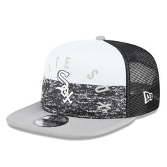 White/Gray Chicago White Sox New Era Team Foam Front A-Frame Trucker 9FIFTY Snapback Hat