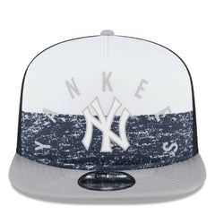 White/Gray New York Yankees New Era Team Foam Front A-Frame Trucker 9FIFTY Snapback Hat