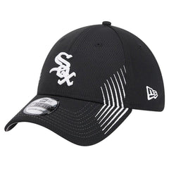 Black Chicago White Sox New Era Active Dash Mark 39THIRTY Flex Hat