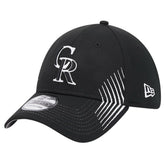 Black Colorado Rockies New Era Active Dash Mark 39THIRTY Flex Hat