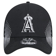 Black Los Angeles Angels New Era Active Dash Mark 39THIRTY Flex Hat