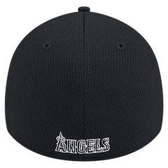 Black Los Angeles Angels New Era Active Dash Mark 39THIRTY Flex Hat