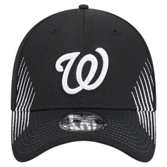 Black Washington Nationals New Era Active Dash Mark 39THIRTY Flex Hat
