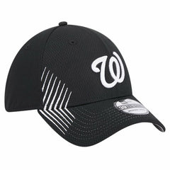 Black Washington Nationals New Era Active Dash Mark 39THIRTY Flex Hat
