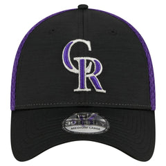 Black Colorado Rockies New Era Neo 39THIRTY Flex Hat