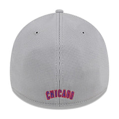 Gray Chicago Cubs New Era Active Pivot 39THIRTY Flex Hat