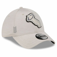 Cream Los Angeles Angels New Era 2024 Clubhouse 39THIRTY Flex Hat