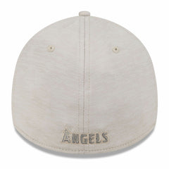 Cream Los Angeles Angels New Era 2024 Clubhouse 39THIRTY Flex Hat