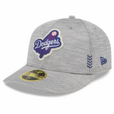Gray Los Angeles Dodgers New Era 2024 Clubhouse Low Profile 59FIFTY Fitted Hat