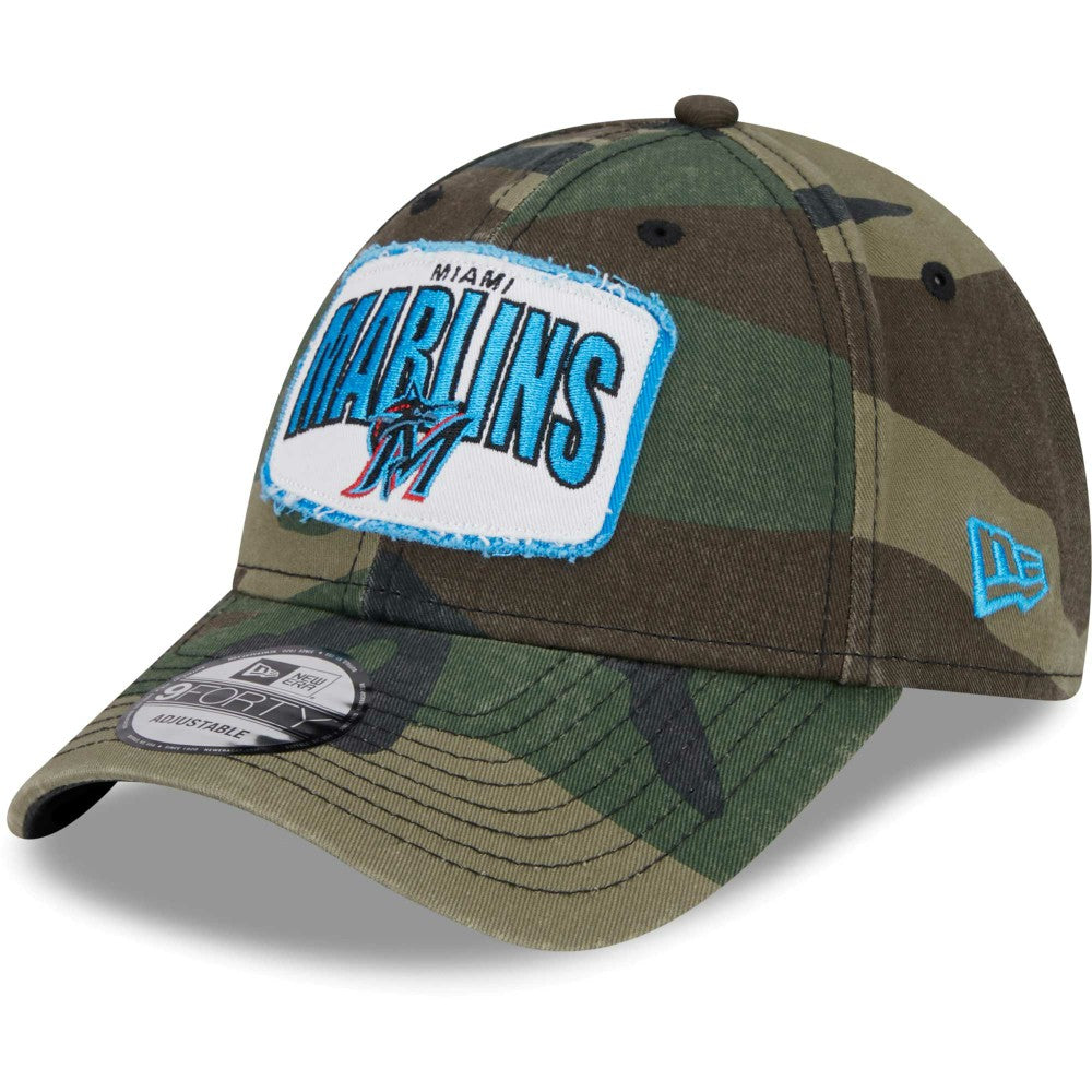 Camo Miami Marlins New Era Gameday 9FORTY Adjustable Hat